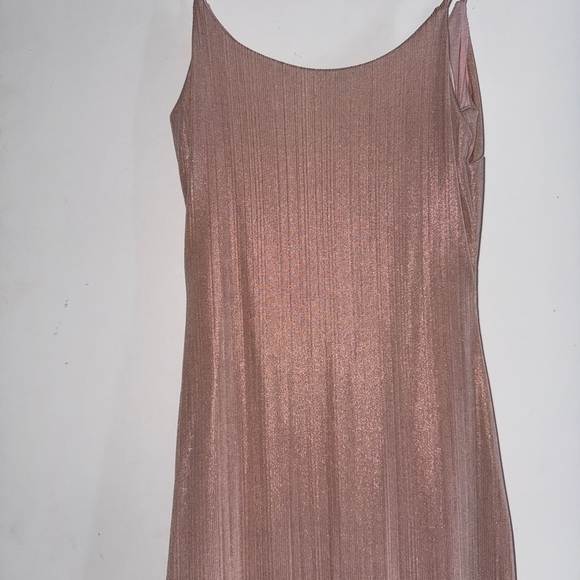 Fashion Nova Dress with Matching Cardigan in Shimmering Pink - Picture 4 of 5